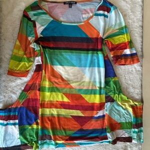 Cable & Gauge Multicolor Geometric Top
